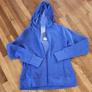 Tek Gear Heathered Blue Zip Front Hoodie NWT Size Large